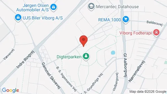 Apartments for rent i Viborg - kort over placeringen