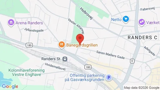 Apartments for rent i Randers C - kort over placeringen