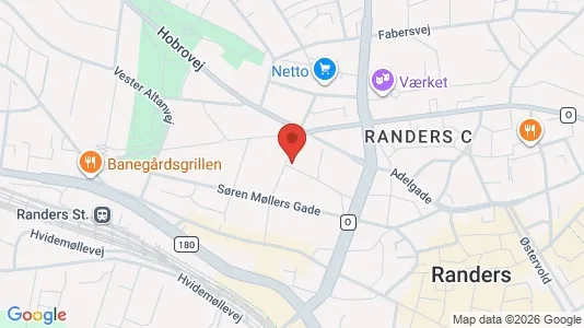 Apartments for rent i Randers C - kort over placeringen
