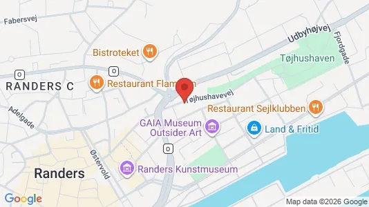 Apartments for rent i Randers C - kort over placeringen