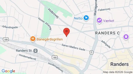 Apartments for rent i Randers C - kort over placeringen