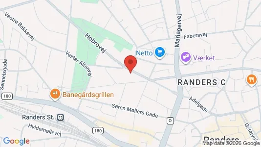 Apartments for rent i Randers C - kort over placeringen