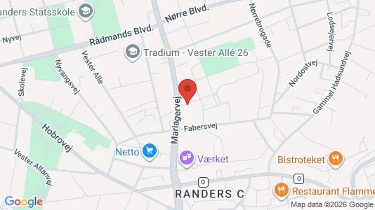 Apartments for rent i Randers C - kort over placeringen