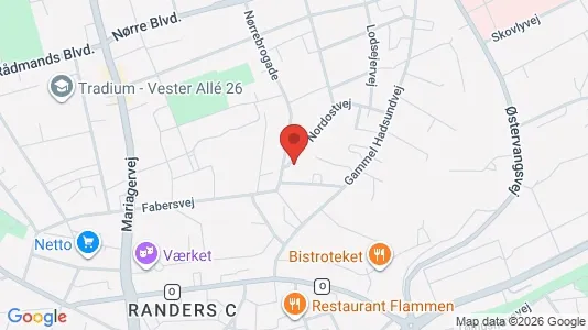 Apartments for rent i Randers C - kort over placeringen