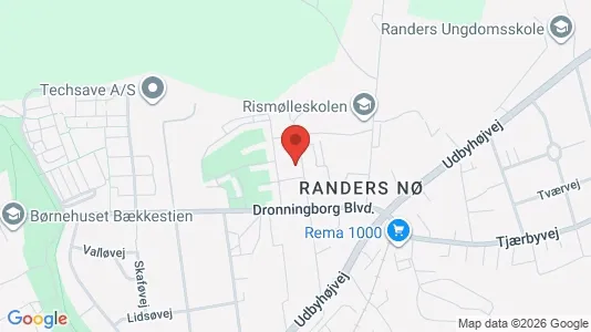 Apartments for rent i Randers NØ - kort over placeringen