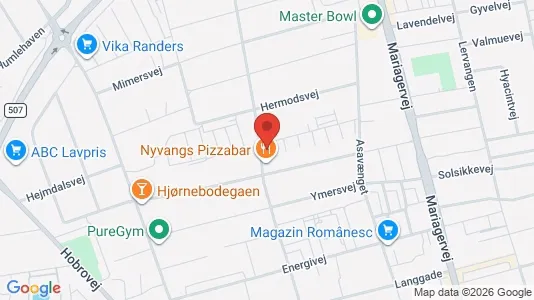 Apartments for rent i Randers NV - kort over placeringen