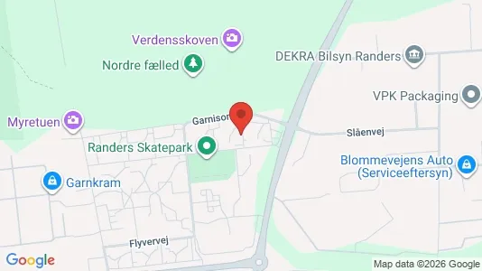 Apartments for rent i Randers NØ - kort over placeringen
