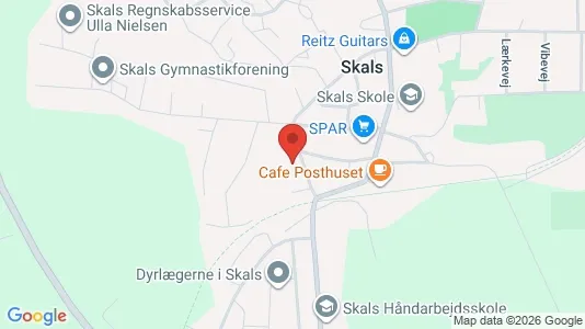 Apartments for rent i Skals - kort over placeringen