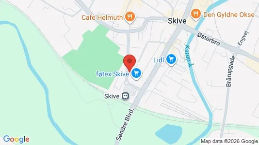 Apartments for rent i Skive - kort over placeringen