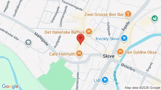 Apartments for rent i Skive - kort over placeringen