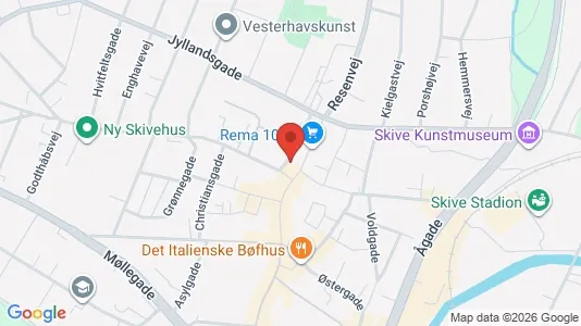 Apartments for rent i Skive - kort over placeringen
