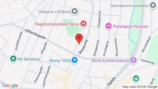 Apartments for rent i Skive - kort over placeringen