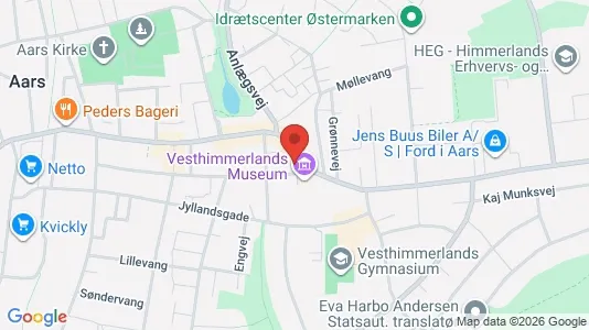 Apartments for rent i Aars - kort over placeringen