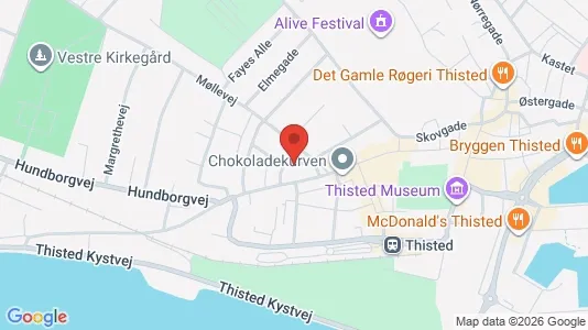 Apartments for rent i Thisted - kort over placeringen