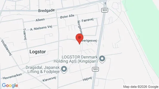 Apartments for rent i Løgstør - kort over placeringen