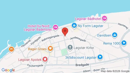 Apartments for rent i Løgstør - kort over placeringen