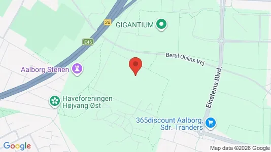 Apartments for rent i Aalborg Øst - kort over placeringen