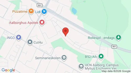 Apartments for rent i Aalborg SØ - kort over placeringen