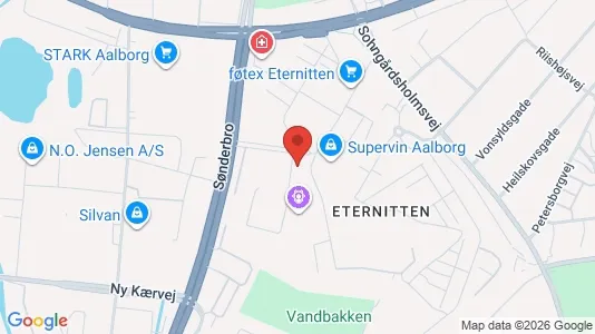 Apartments for rent i Aalborg Center - kort over placeringen