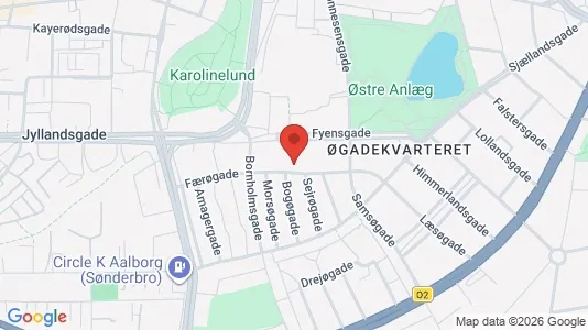 Apartments for rent i Aalborg Center - kort over placeringen