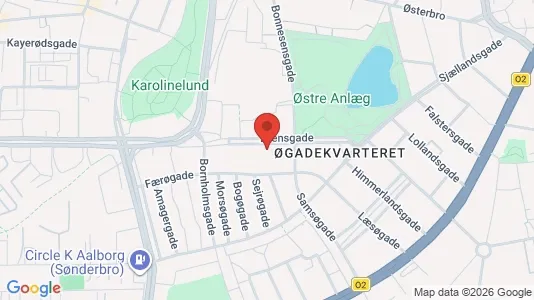 Apartments for rent i Aalborg Center - kort over placeringen