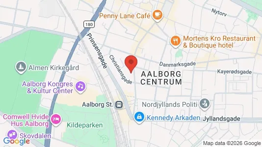 Apartments for rent i Aalborg Center - kort over placeringen