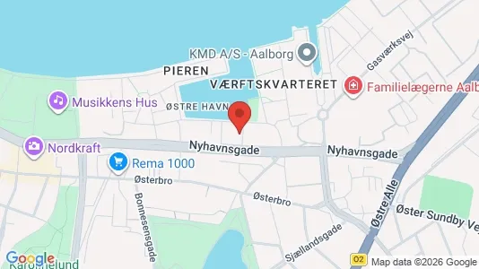 Apartments for rent i Aalborg Center - kort over placeringen