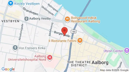 Apartments for rent i Aalborg Center - kort over placeringen