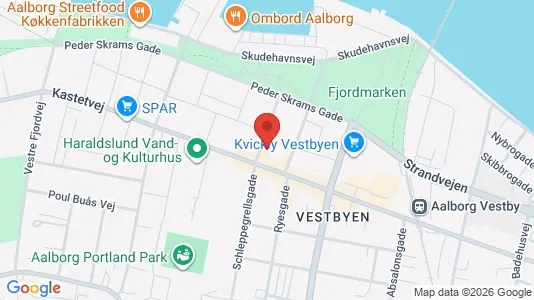 Apartments for rent i Aalborg Center - kort over placeringen