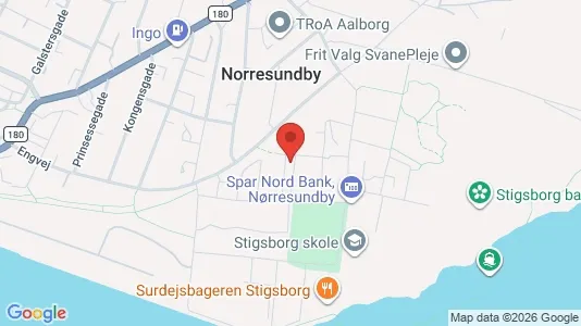 Apartments for rent i Nørresundby - kort over placeringen