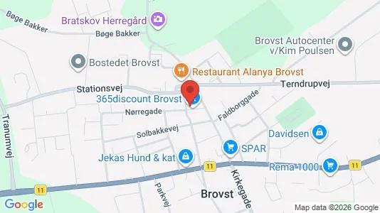 Apartments for rent i Brovst - kort over placeringen