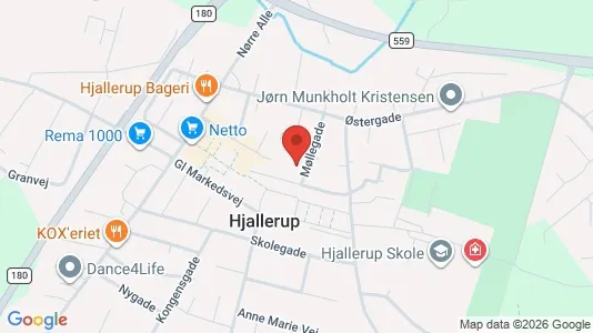 Apartments for rent i Hjallerup - kort over placeringen