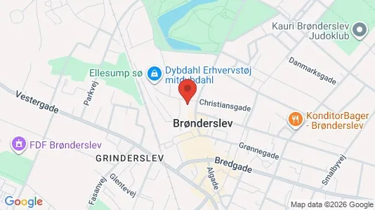 Apartments for rent i Brønderslev - kort over placeringen