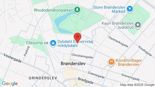 Apartments for rent i Brønderslev - kort over placeringen