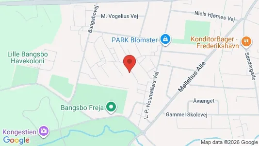 Apartments for rent i Frederikshavn - kort over placeringen