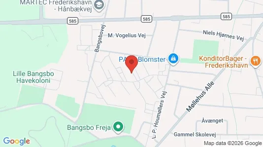 Apartments for rent i Frederikshavn - kort over placeringen