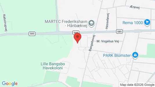 Apartments for rent i Frederikshavn - kort over placeringen