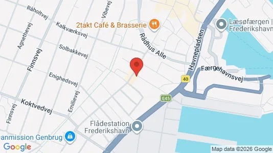 Apartments for rent i Frederikshavn - kort over placeringen