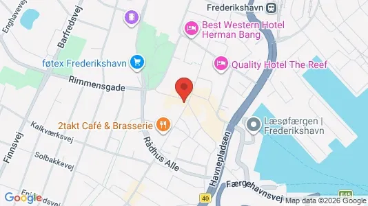 Apartments for rent i Frederikshavn - kort over placeringen
