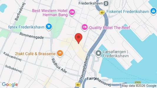Apartments for rent i Frederikshavn - kort over placeringen