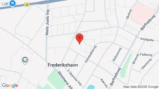 Apartments for rent i Frederikshavn - kort over placeringen