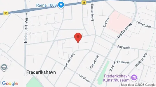 Apartments for rent i Frederikshavn - kort over placeringen