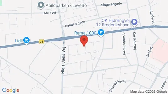 Apartments for rent i Frederikshavn - kort over placeringen