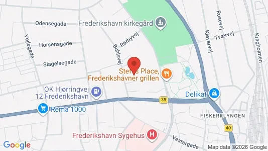 Apartments for rent i Frederikshavn - kort over placeringen