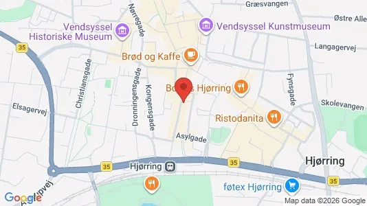 Apartments for rent i Hjørring - kort over placeringen