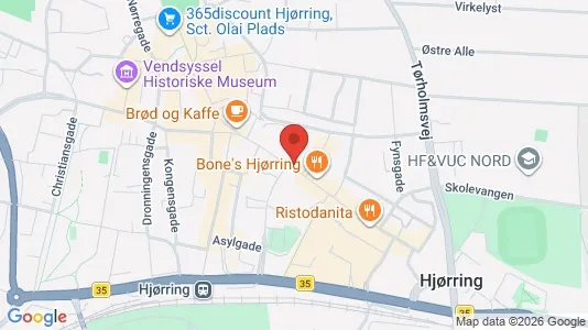 Apartments for rent i Hjørring - kort over placeringen