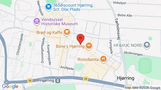 Apartments for rent i Hjørring - kort over placeringen