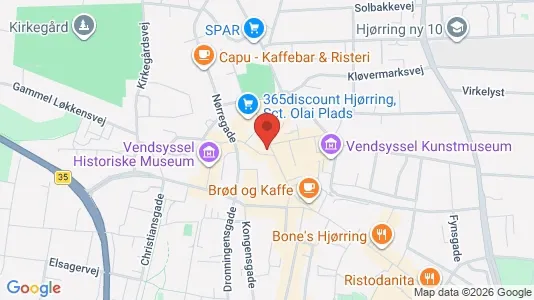 Apartments for rent i Hjørring - kort over placeringen