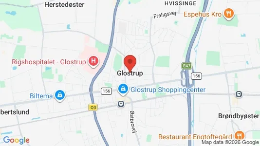 Apartments for rent i Glostrup - kort over placeringen