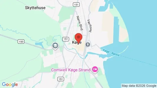 Houses for rent i Køge - kort over placeringen